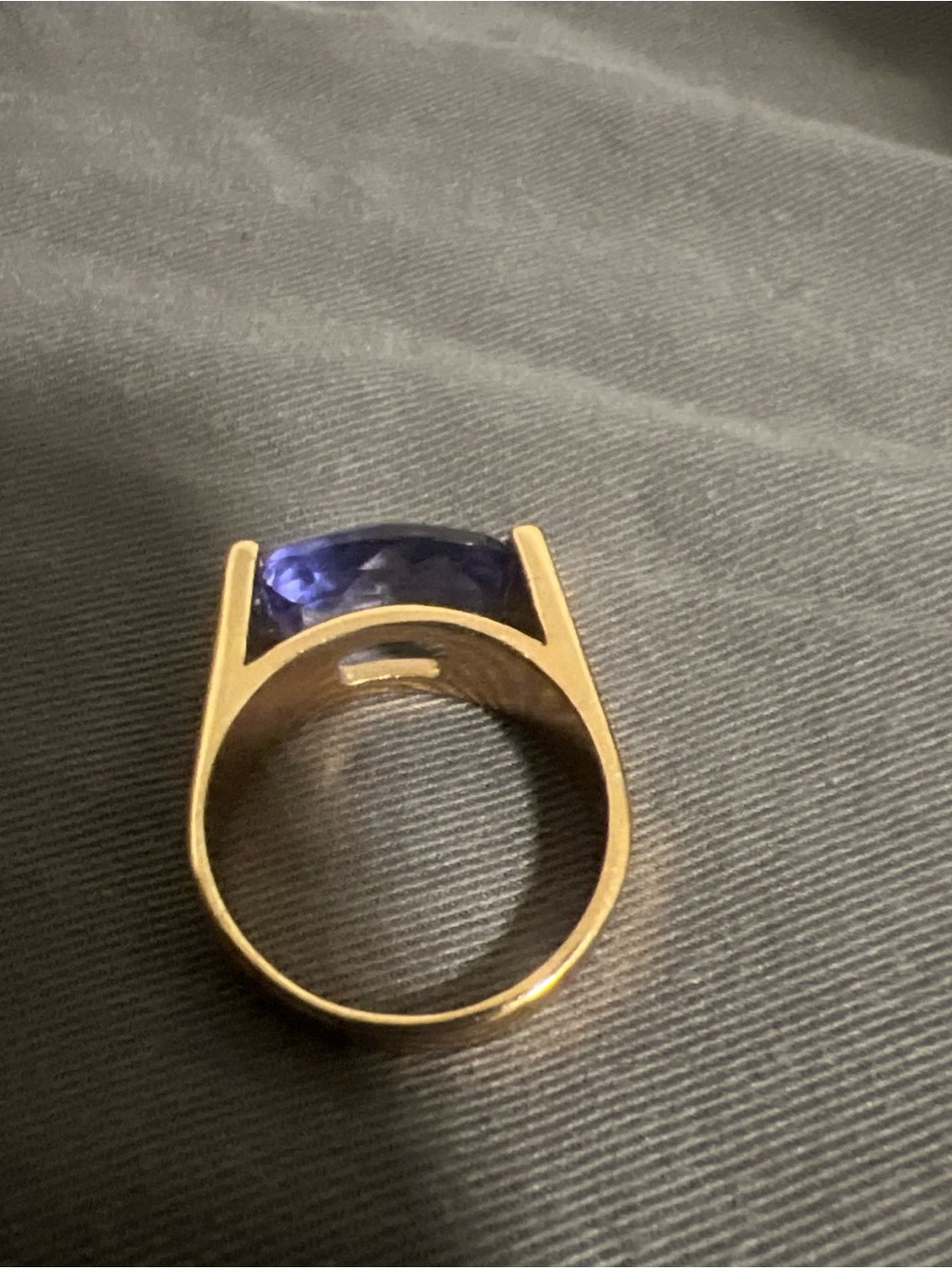 Joan Rivers  amethyst Ring with Cushion Stone  sz9